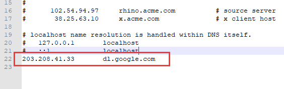 Android Studio配置國內鏡像源(利用hosts)