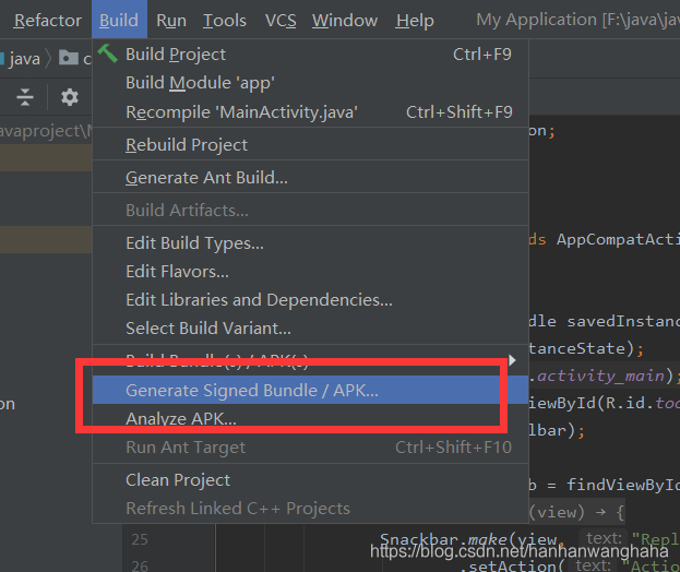 IntelliJ IDEAx導出安卓(Android)apk文件圖文教程