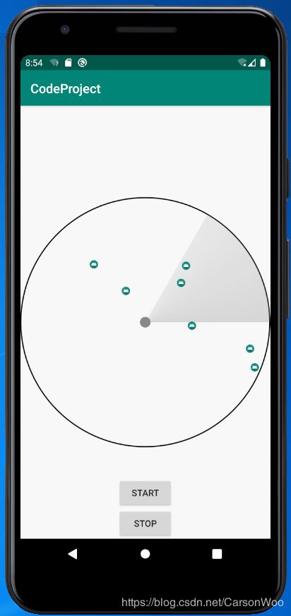 Android實現雷達View效果的示例代碼