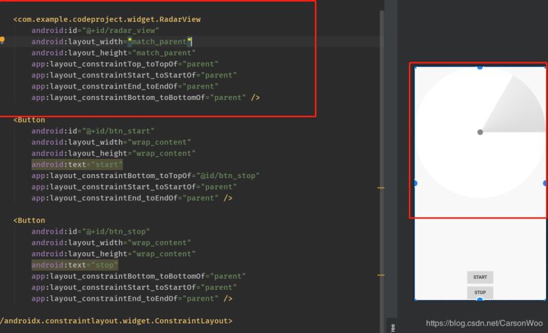 Android實現雷達View效果的示例代碼