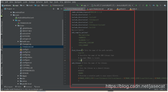 使用android studio開發(fā)工具編譯GBK轉(zhuǎn)換三方庫(kù)iconv的方法