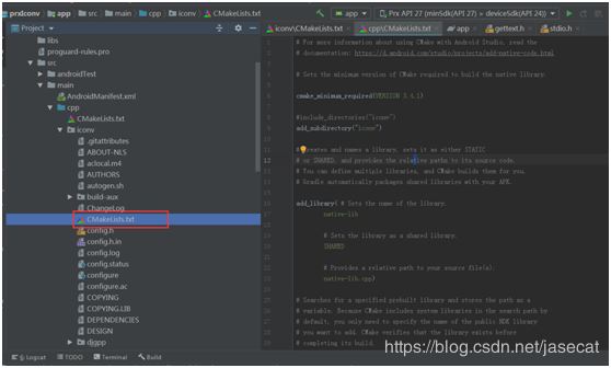 使用android studio開發(fā)工具編譯GBK轉(zhuǎn)換三方庫(kù)iconv的方法