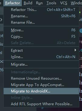 Android Studio 實現將support庫改成Androidx