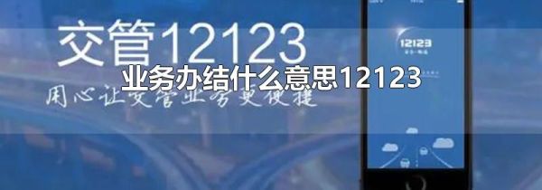 業(yè)務辦結什么意思12123