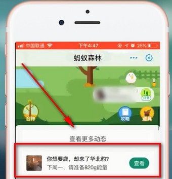 支付寶App螞蟻森林領取華北豹的具體操作方法