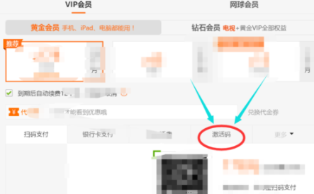在愛奇藝中激活激活碼詳細操作流程