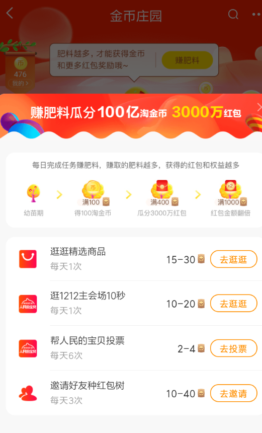 淘寶雙12金幣莊園瓜分紅包玩法是什么？金幣莊園瓜分紅包活動(dòng)攻略介紹！