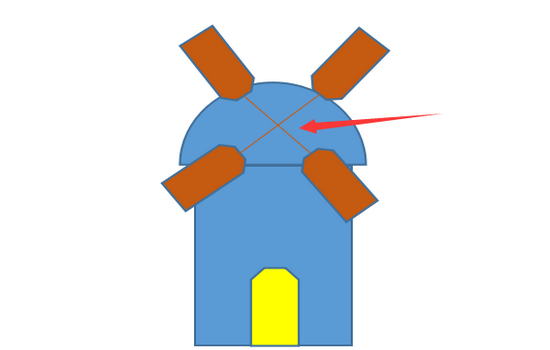 WPS繪畫出簡筆畫效果風車磨坊具體操作流程