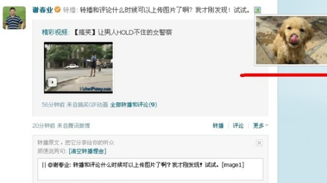 騰訊微博怎么轉播和評論