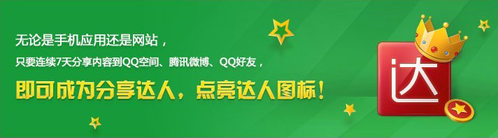 免費開通QQ分享達人的四個新圖標