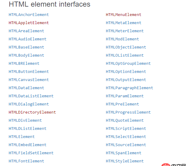 javascript - 在js中，dom對象的屬性和方法都是繼承自哪里？