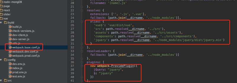 VUE引入jquery以后，調用方法，提示’$’ is not defined。