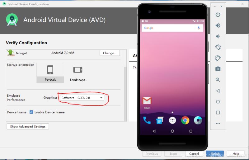 Android studio虛擬機(jī)在啟動界面和桌面出現(xiàn)畫面模糊花屏問題的解決方法