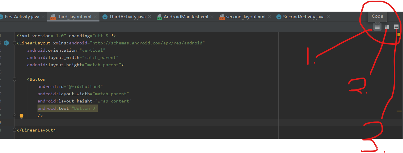 Android Studio 3.6 layout文件text模式切換問題