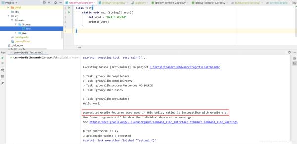 Android Studio 中運行 groovy 程序的方法圖文詳解