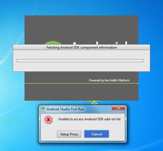 Android Studio報錯unable to access android sdk add-on list解決方案