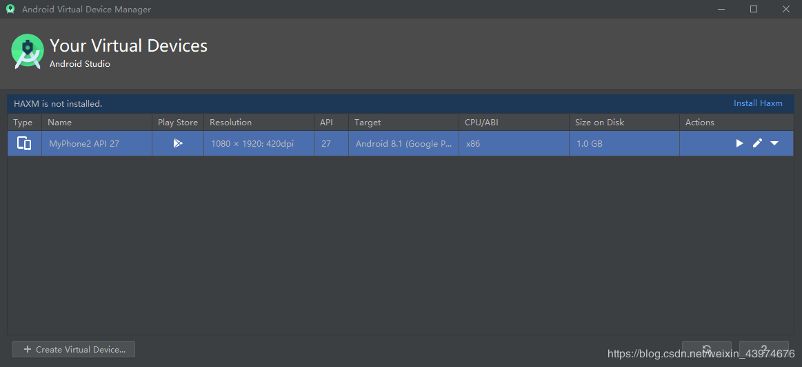 Android Studio 3.6安裝全過程及AVD安裝運行步驟詳解