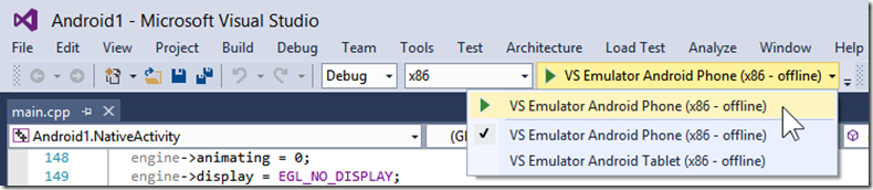 介紹 Visual Studio 的 Android 模擬器