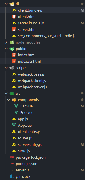 vue的ssr服務(wù)端渲染示例詳解