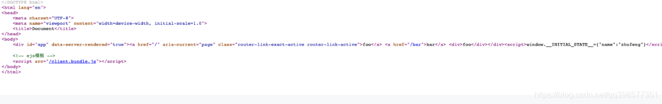 vue的ssr服務(wù)端渲染示例詳解