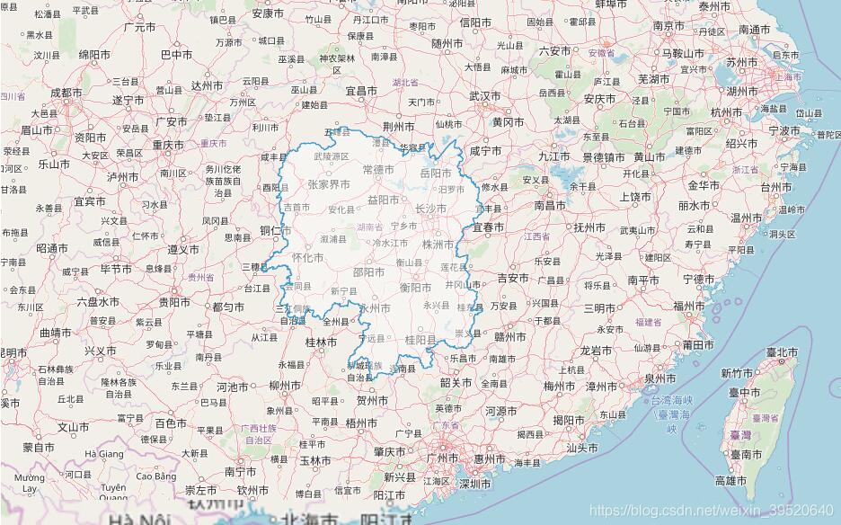 vue+openlayers繪制省市邊界線