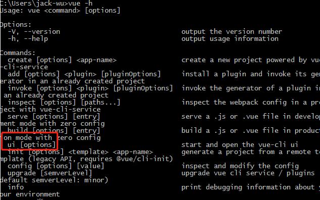 解決vue-cli輸入命令vue ui沒效果的問題