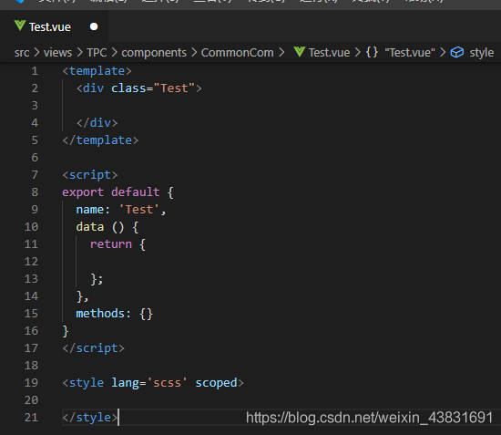 在vs code 中如何創建一個自己的 Vue 模板代碼