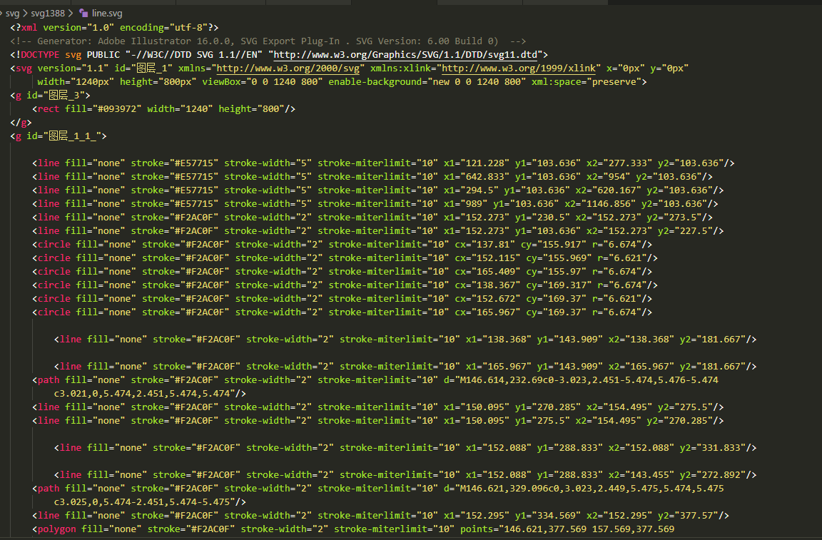 vue項目里面引用svg文件并給svg里面的元素賦值