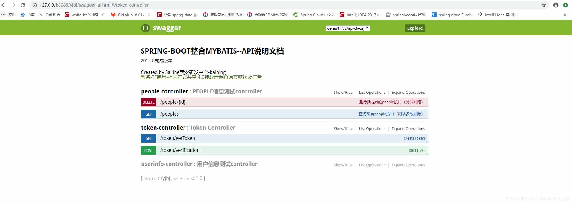 解決springboot集成swagger碰到的坑(報404)
