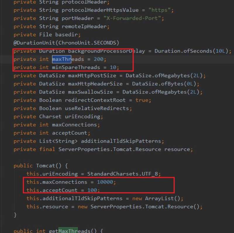 解決SpringBoot內(nèi)嵌Tomcat并發(fā)容量的問題