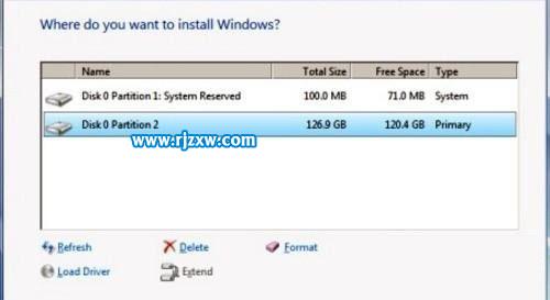 Win7安裝無法創建分區的解決方案