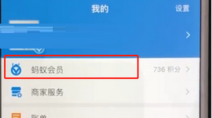 支付寶APP查詢螞蟻會(huì)員積分的具體操作步驟