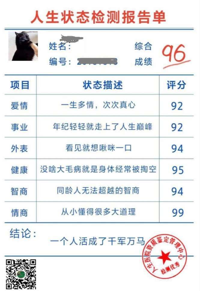 微信人生狀態檢測游戲入口_人生狀態檢測報告單生成方法