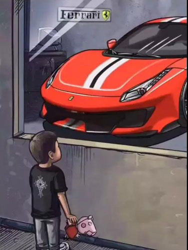 抖音櫥窗外看車的小男孩圖分享 全套高清大圖等你來拿