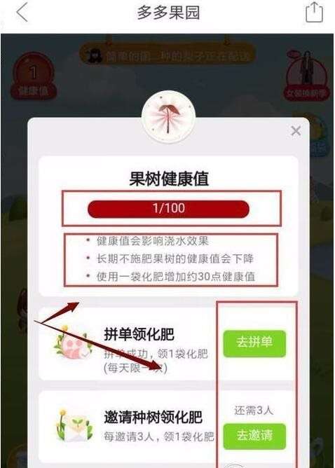 拼多多果園不施肥會死嗎 果樹健康值低怎么辦
