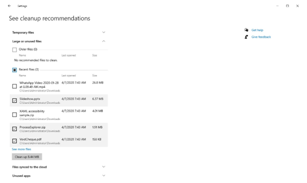 win10 2004版本改進了存儲性能 不再用為空間發愁了
