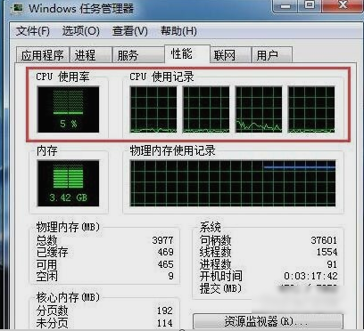 win7任務(wù)管理器怎么看cpu頻率