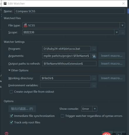 javascript - webstorm新建scss文件時報錯