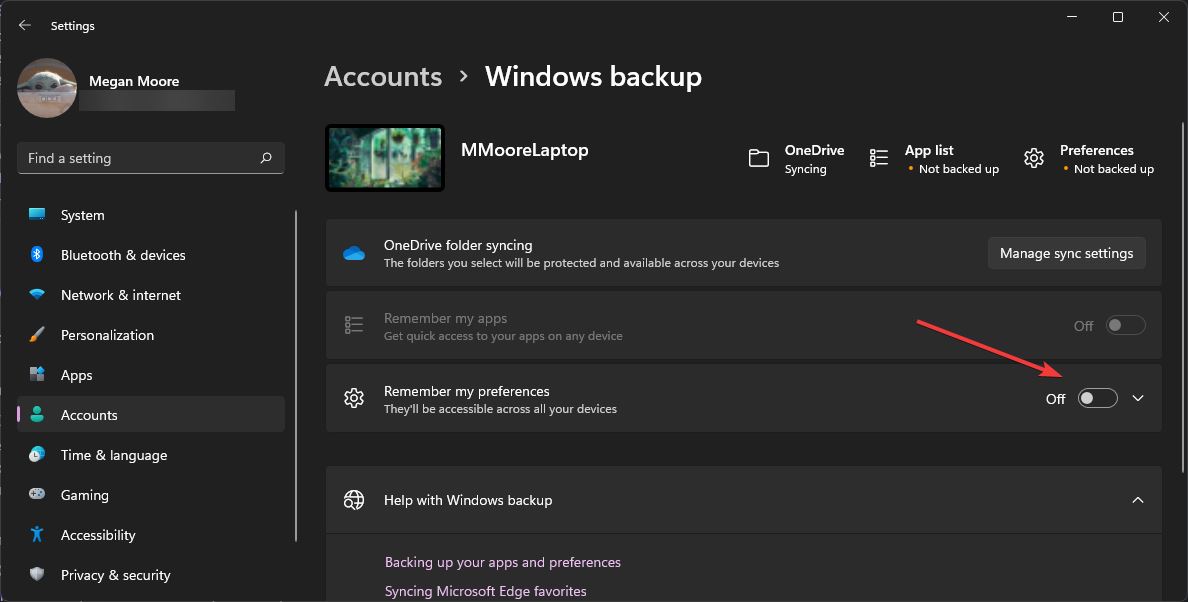 Windows11打開設(shè)備同步備份功能技巧分享