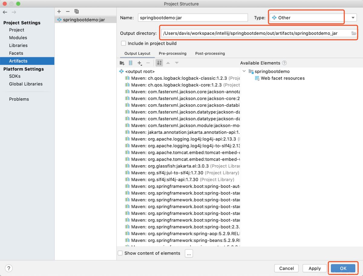 IDEA 將 SpringBoot 項(xiàng)目打包成jar的方法