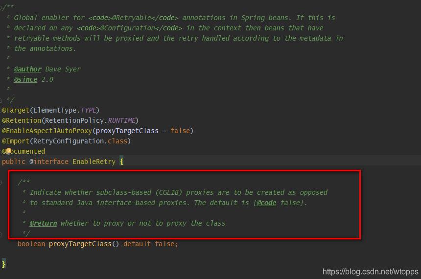 SpringBoot @Retryable注解方式