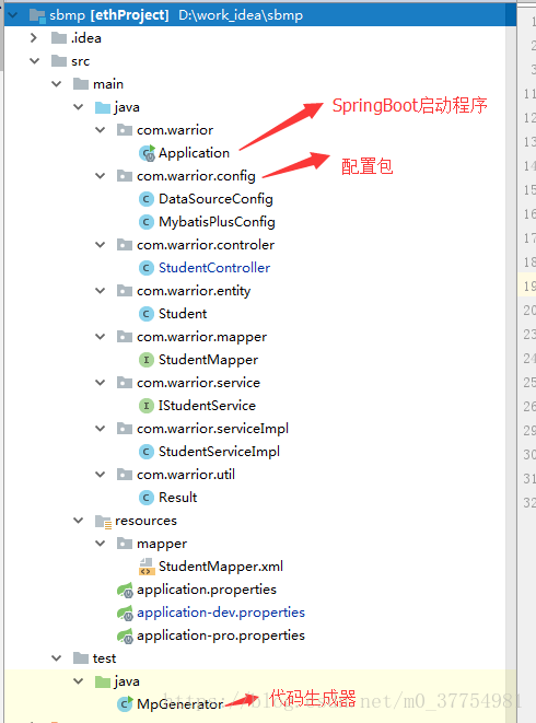 SpringBoot+MybatisPlus+代碼生成器整合示例