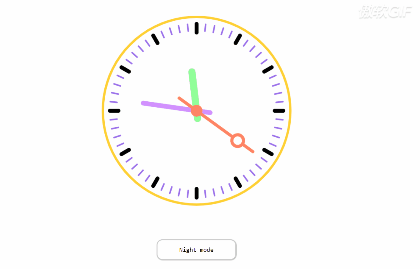 javascript canvas時(shí)鐘模擬器