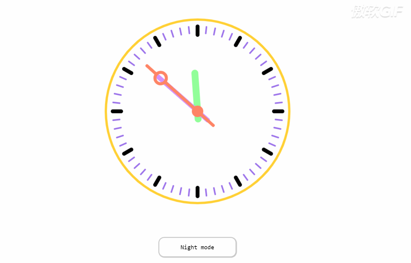 javascript canvas時(shí)鐘模擬器