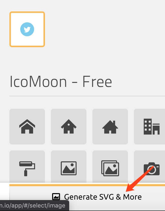 Iconfont(矢量圖標)+iconmoon(圖標svg互轉)配合javascript實現社交分享系統