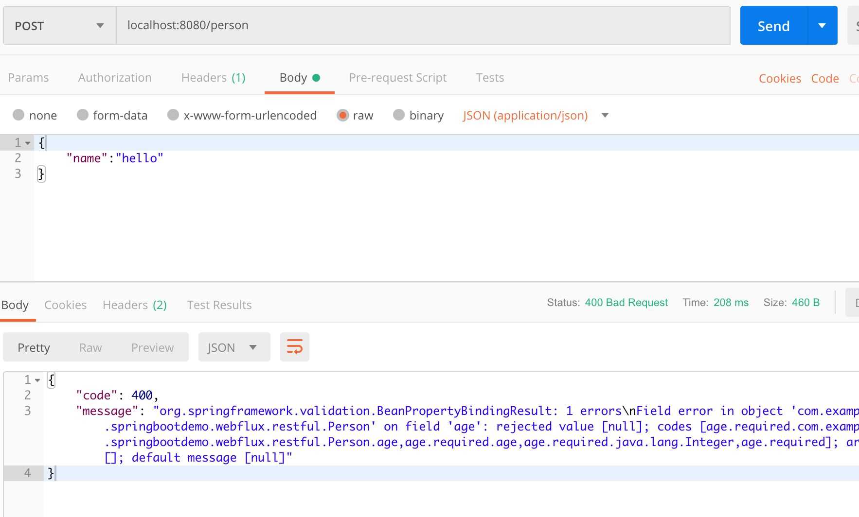 Spring WebFlux實(shí)現(xiàn)參數(shù)校驗(yàn)的示例代碼