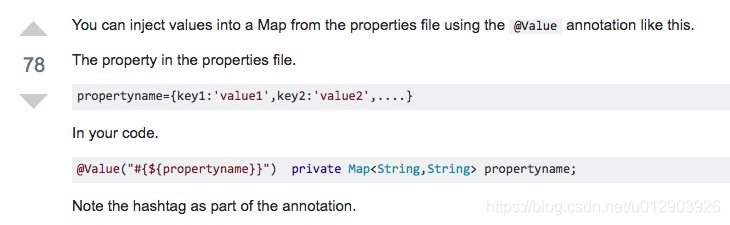 Spring中@Value讀取properties作為map或list的操作