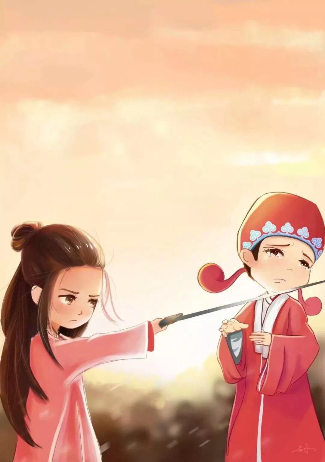 抖音最火的至尊寶紫霞情侶頭像分享