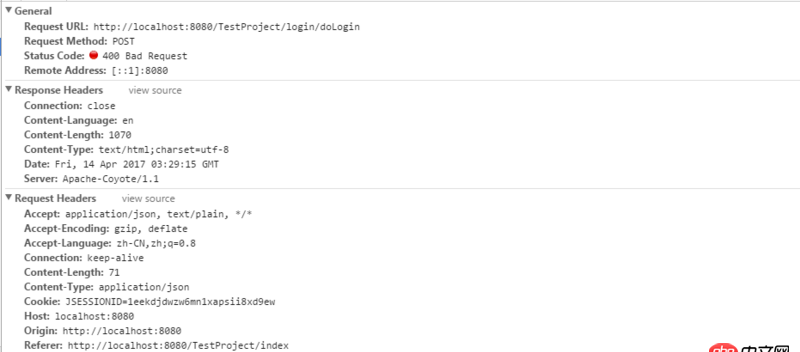 javascript - spring mvc + angularjs 400 錯誤