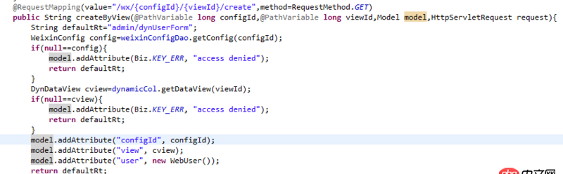 javaweb項目這個model是怎么獲得的呀？也沒有看到返回啊，那頁面怎么獲得？
